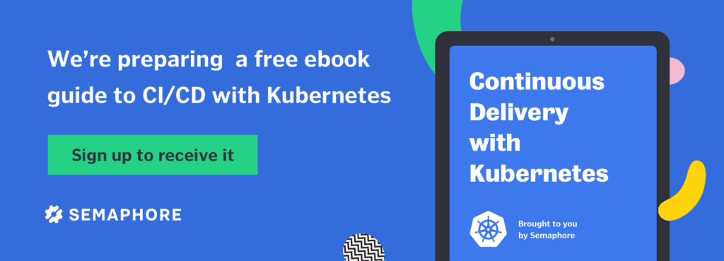 Sign up for free CI/CD with Kubernetes ebook