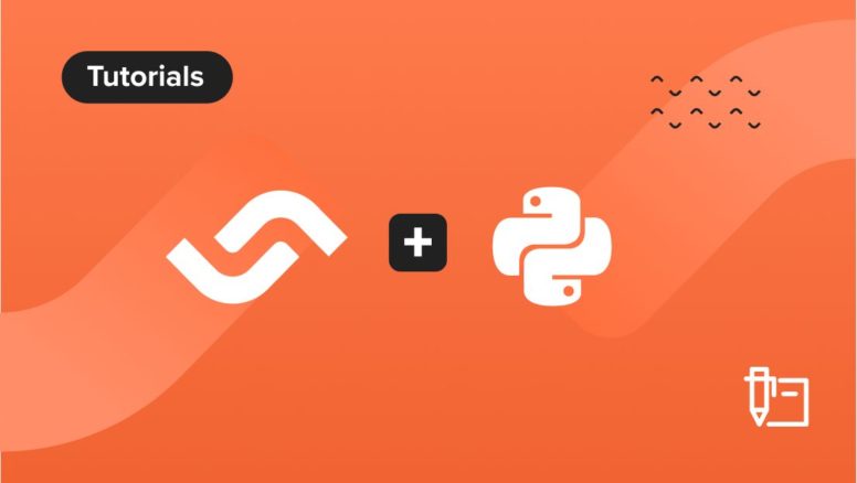 Illustration of Semaphore CI/CD platform logo and Python coding language logo
